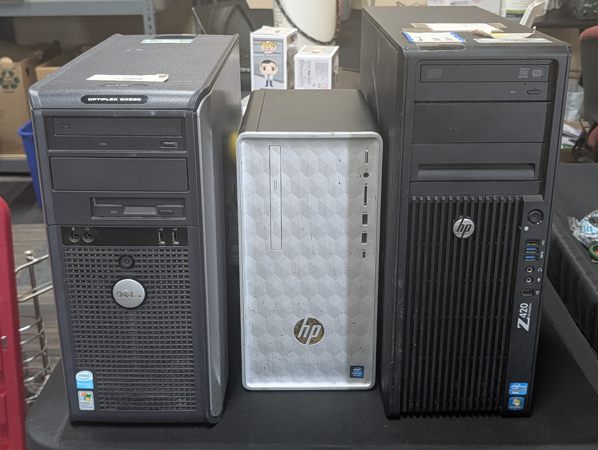 Right2Bytes computer repair — desktops serviced on-site at South Main Marketplace